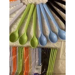 [Mua nhiều giảm giá] Combo 20 thìa nhựa phíp ăn chè, kem, sữa chua SL 2749 3