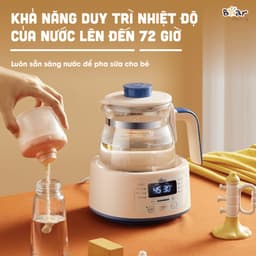 Máy Đun Nước Đa Năng Bear Hâm Sữa Đa Năng Thông Minh Khử Clor Bình Đun Nước Ấm - D12D1 Bản Tiếng Việt 5