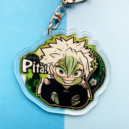 (mua 1 tặng 1) (V1) Móc khóa mica Kimetsu no Yaiba Thanh gươm diệt quỷ ver Pita! hình in 2 mặt 9