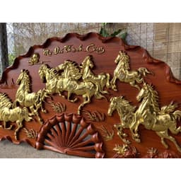 Tranh Quạt Mã Đáo Thành Công Gỗ Hương TReo Tường KÍCH THƯỚC 60*120cm 8