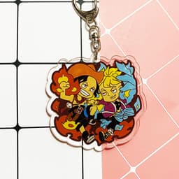 (mua 1 tặng 1) ( Mica ) Móc khóa One Piece Đảo Hải Tặc ver đồng chí quà tặng dễ thương anime chibi 7
