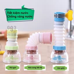 Đầu lọc vòi nước tăng áp từ vòi xoay 360 độ 6