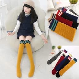 Set 10 đôi tất kể viền cổ cao giả bốt cho bé đủ màu mix váy cực xinh 1