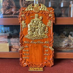 Đốc lịch gỗ hương treo tường nguyên khối 1