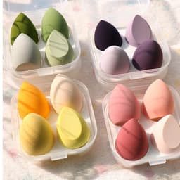 Set 4 Bông Mút Trang Điểm Kèm Hộp Đựng Xinh Xắn 7