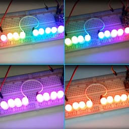 10 HẠT LED MŨ RƠM FULL MÀU  ARGB F5 F8 IC TÍCH HỢP BÊN TRONG HẠT LED 5