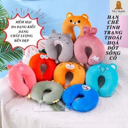 Gối Chữ U Kê Cổ, Gối Kê Cổ Chống Đau Mỏi Vai Gáy Văn Phòng, Đi Máy Bay, Du Lịch Nhiều Màu 7