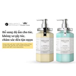 (Công ty) Dầu gội xả Weilaiya TÍM PHỒNG TÓC KIỀM DẦU Phục Hồi Đa Tầng Nấm Truffle 450ml 9
