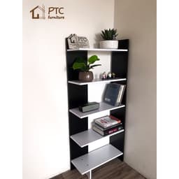 Kệ Sách 💗FREESHIP💗 Kệ Sách Gỗ 5 Tầng Lắp Ghép Nhiều Màu Sắc 4