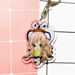 Mua 1 tặng 1 (Mica trong acrylic) Móc khóa One Piece Đảo Hải Tặc ver TREO NGƯỜI quà tặng dễ thương anime chibi 9