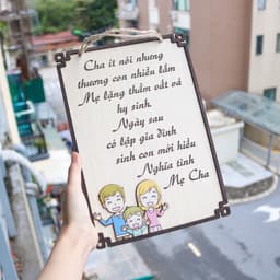Bảng Gỗ Qui tắc gia đình hạnh phúc, vợ chồng, câu nói hay ý nghĩa gia đình decor trang trí nhà cửa 8