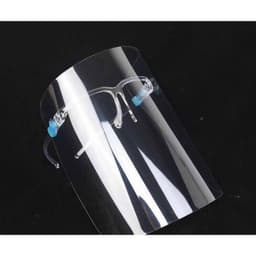 Bộ sản phẩm phòng dịch - kính chống giọt bắn + khẩu trang vải 1