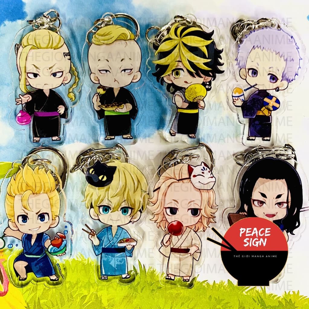 ( Mua 1 tặng 1 ) Móc khóa TOKYO REVENGERS ver MẶC YUKATA ĐI CHỢ ĐÊM Kịch Trường Của Takemichi anime chibi