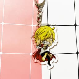 (mua 1 tặng 1) ( Mica ) Móc khóa One Piece Đảo hải tặc ver Totto Land Big Mom quà tặng dễ thương anime chibi 4