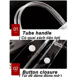 Túi trong suốt túi nhựa trong suốt đựng quà tặng, túi xách nhựa pvc đựng quà tặng tết sinh nhật giáng sinh 3