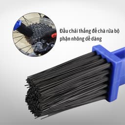 Bàn chải rửa xe 3D vệ sinh sên xích xe máy xe đạp 2 đầu chuyên dụng BC03 8
