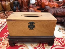 Hộp Đựng Giấy Ăn để bàn gỗ bách xanh thơm phức, sang trong tiện lợi, cao cấp 2