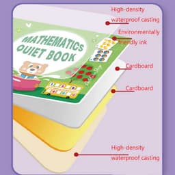 Học liệu busy book bóc dán toán thông minh cho bé phát triển tư duy toán học 5