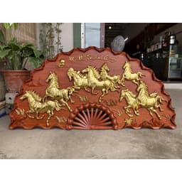Tranh Quạt Mã Đáo Thành Công Gỗ Hương TReo Tường KÍCH THƯỚC 60*120cm 7