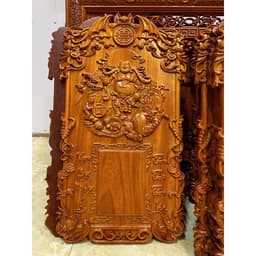 Tranh đốc lịch gỗ hương cao cấp,thuận buồm xuôi gió,tam đa,di lặc kích thước 40*70,dày3cm 9