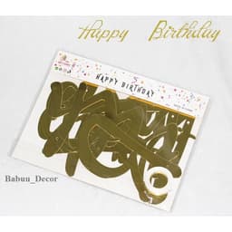 Dây chữ HAPPY BIRTHDAY ép kim trang trí sinh nhật 4