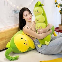 Gối ôm, gấu bông hình Đậu chất bông cao cấp mềm mại  - MIU GẤU XINH 1