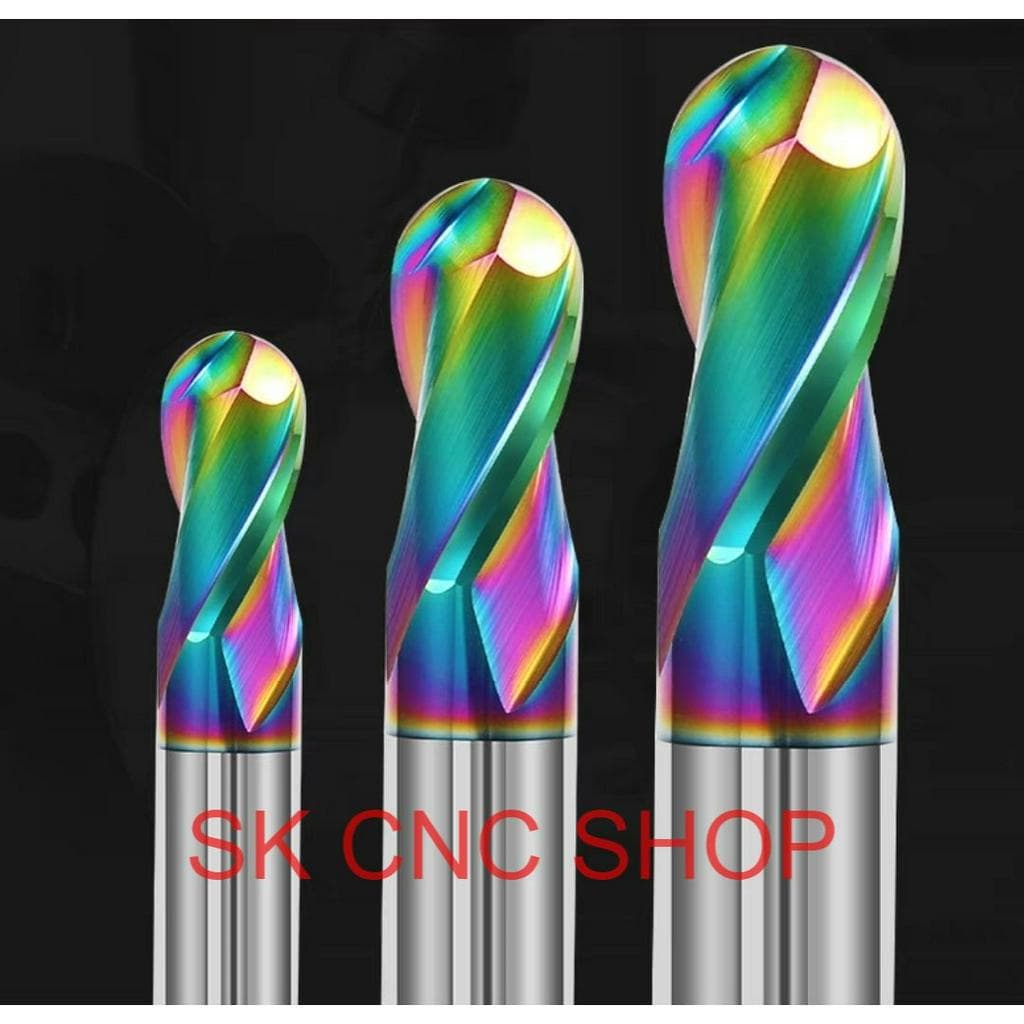Mũi cầu CNC BALL - Phủ DLC - Kim loại nhôm đồng - SK CNC SHOP