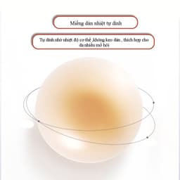 Miếng dán ngực silicon nhiệt tự thân không keo siêu dính Y3 5