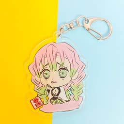 (Mua 1 tặng 1) Móc khóa KIMETSU NO YAIBA THANH GƯƠM DIỆT QUỶ VER NGỒI TRÊN GỐI quà tặng Mica trong acrylic 4