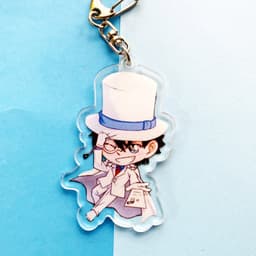 (mua 1 tặng 1) ( Mica trong acrylic) Móc khóa Conan Thám tử lừng danh Kid ver cute in hình anime chibi 4