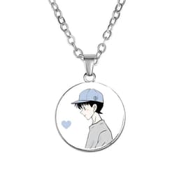 Vòng cổ đôi IN HÌNH SHINICHI RAN Couple DETECTIVE CONAN Thám Tử Lừng Danh anime chibi phụ kiện cá tính 3