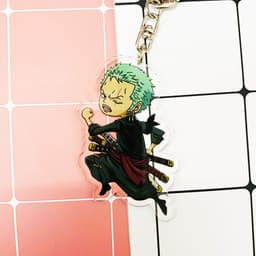 (Mua 1 tặng 1) Móc khóa One Piece Đảo Hải Tặc Zoro quà tặng xinh xắn dễ thương in hình anime chibi 3