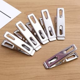 Combo 20 Kẹp Inox Phơi Quần Áo, Chăn Mền Bền Chắc 4x2cm 4