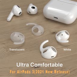[Có Sừng Móc] 1 Cặp Nút Cao Su Bọc Tai Nghe AP AirPods 3 Chống Rơi Hoàn Hảo Khi Tập GYM Thể Thao 2