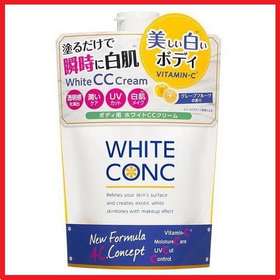 Sữa dưỡng thể trắng da White Conc Body Cc Cream Vitamin C 200g - Nhật Bản