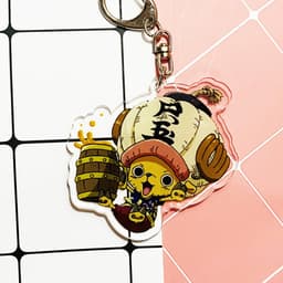 (mua 1 tặng 1) ( Mica trong acrylic ) Móc khóa One Piece Đảo Hải Tặc ver Kanpai quà tặng xinh xắn dễ thương anime chibi 5