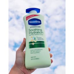 Sữa Dưỡng Thể Vaseline Intensive Care Soothing Hydration Aloe Vera 725ml( xanh) 2