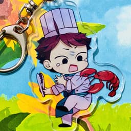 (mua 1 tặng 1) ( Mica ) Móc khóa HAIKYUU!! VUA BÓNG CHUYỀN ver ĐẦU BẾP anime chibi độc đáo 4