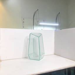 (Update Bản Sillicon Đen) Bể Terrarium Đa Giác Trang Trí Bàn Làm Việc 12x12x25cm 3