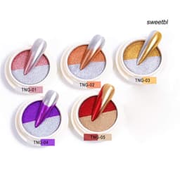 Tráng gương nén ombre 2 màu siêu HOT ngành nail [ NAILS SUPPLY ] 3