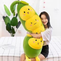 Gối ôm, gấu bông hình Đậu chất bông cao cấp mềm mại  - MIU GẤU XINH 3