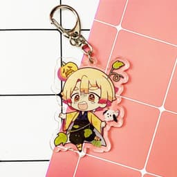 Mua 1 tặng 1 ( Mica trong acrylic ) Móc khóa Kimetsu no Yaiba Thanh gươm diệt quỷ Zenitsu anime chibi 3