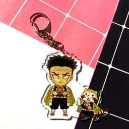 (mua 1 tặng 1) ( Ver CHỒN ) Móc khóa KIMETSU skin mica trong acrylic chibi anime cute quà tặng xinh xắn dễ thương 3