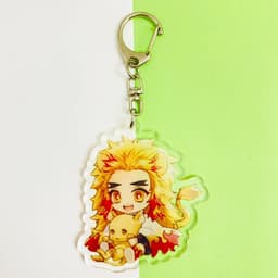 (mua 1 tặng 1) ( Mica ) Móc khóa KIMETSU NO YAIBA THANH GƯƠM DIỆT QUỶ ver TAI THÚ dễ thương anime chibi 4