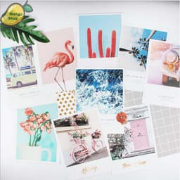 Poster 2 mặt chụp ảnh lookbook trang trí sản phẩm 27*20cm ( Poster mùa hè ) 1