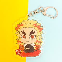 (Mua 1 tặng 1) Móc khóa KIMETSU NO YAIBA THANH GƯƠM DIỆT QUỶ VER NGỒI TRÊN GỐI quà tặng Mica trong acrylic 3