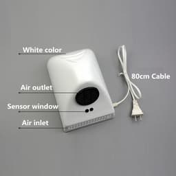 Máy Sấy Tay Treo Tường Điện Tự Động Nhanh Ấm Không Khí Vệ Sinh Trắng Mới 8