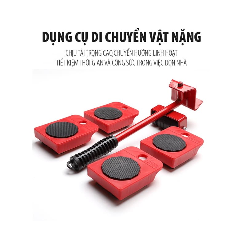 Dụng Cụ Di Chuyển Đồ Đạc Thông Minh, Dụng Cụ Nâng Hạ Tủ Giường Vật Nặng Có Bánh Xe Di Chuyển MKS051