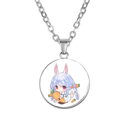 Vòng cổ in hình nhân vật AQUA MARINE PEKORA RUSHIA HOLOLIVE anime chibi xinh xắn phụ kiện trang sức 4