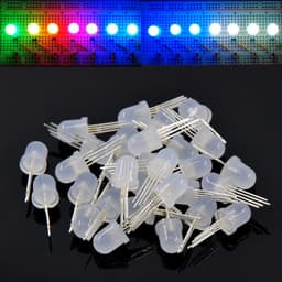 10 HẠT LED MŨ RƠM FULL MÀU  ARGB F5 F8 IC TÍCH HỢP BÊN TRONG HẠT LED 1